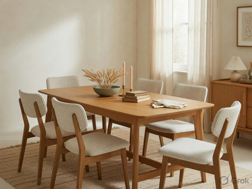 Oak 6-Seater Dining Set