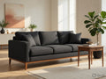 Charcoal Contemporary 3-Seater Sofa